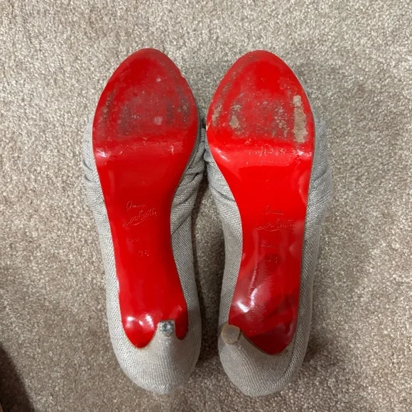 Christian Louboutin Tan High Heel Shoes